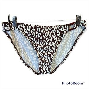 Issac Mizrahi Animal Print Bikini Bottom NWOT Size XL​​​​​​​​​​​​​​